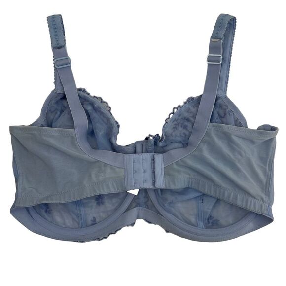 Panache Ariza 5051 Underwire Balconnet Non Padded Blue Bra Size 40GG - Picture 6 of 12